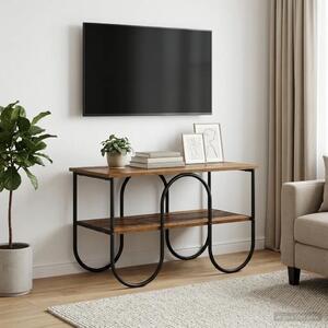 TV stalak 80 x 40 x 50 cm Staro drvo Konstruirano drvo - Staro drvo 80 x 40 x 50 cm