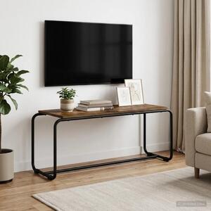 TV stalak 98 x 35.5 x 42 cm Dimljeni hrast Konstruirano drvo - Dimljeni hrast 98 x 35.5 x 42 cm