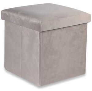 Sklopivi tabure Béž boje CUBEXO VELVET M