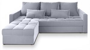 Svijetlosiva kutna garnitura na razvlačenje ZENOVA 220 x 140 cm, obostrana