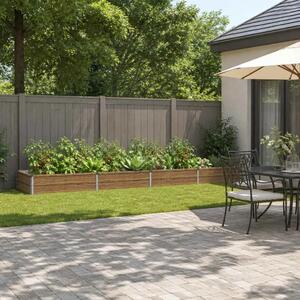 Povišeni vrtni krevet Drvena smeđa 320 x 80 x 24 cm - 320 x 80 x 24 cm Smeđa drvo