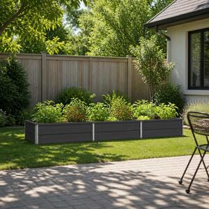 Povišeni vrtni krevet Antracit 240 x 80 x 24 cm - 240 x 80 x 24 cm Antracit