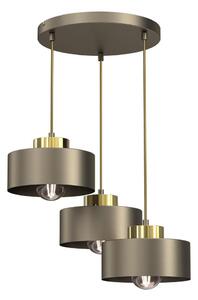 Luster na sajli MARTI 3xE27/15W/230V mesing/zlatna