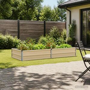 Povišeni vrtni krevet Slonovača 160 x 80 x 24 cm - 160 x 80 x 24 cm Slonovača