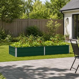Povišeni vrtni krevet Zelena 160 x 80 x 24 cm - 160 x 80 x 24 cm Zelena