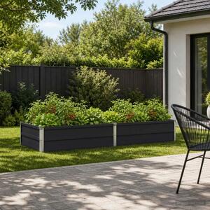 Povišeni vrtni krevet Antracit 160 x 80 x 24 cm - 160 x 80 x 24 cm Antracit