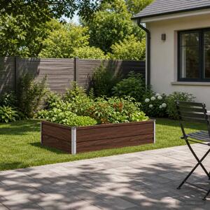 Povišeni vrtni krevet Crna 100 x 80 x 24 cm - 100 x 80 x 24 cm Crna