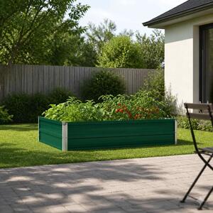 Povišeni vrtni krevet Zelena 100 x 80 x 24 cm - 100 x 80 x 24 cm Zelena