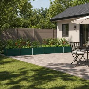 Povišeni vrtni krevet Zelena 600 x 80 x 55 cm - 600 x 80 x 55 cm Zelena