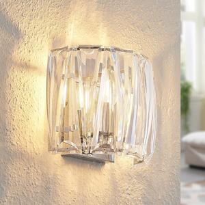Lindby zidna lampa Sofia, prozirna, akril, 23cm, prigušiva, Providna, Dnevni boravak/blagovaonica, Plastika