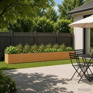 Povišeni vrtni krevet Prirodna 480 x 80 x 55 cm - 480 x 80 x 55 cm Prirodna