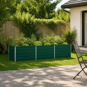 Povišeni vrtni krevet Zelena 240 x 80 x 55 cm - 240 x 80 x 55 cm Zelena