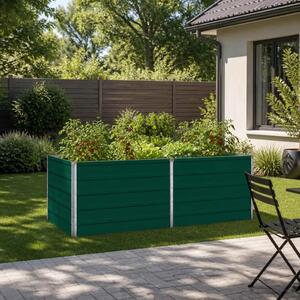 Povišeni vrtni krevet Zelena 160 x 80 x 55 cm - 160 x 80 x 55 cm Zelena