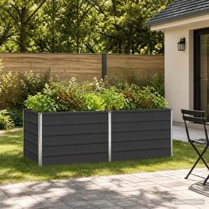 Povišeni vrtni krevet Antracit 160 x 80 x 55 cm - 160 x 80 x 55 cm Antracit