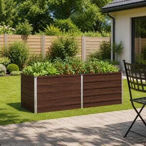 Povišeni vrtni krevet Crna 160 x 80 x 55 cm - 160 x 80 x 55 cm Crna