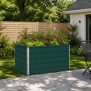 Povišeni vrtni krevet Zelena 100 x 80 x 55 cm - 100 x 80 x 55 cm Zelena
