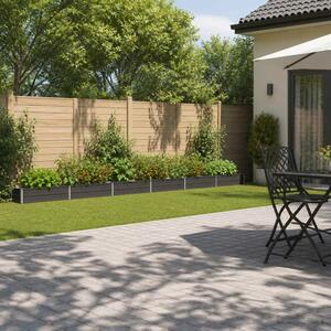 Povišeni vrtni krevet Antracit 600 x 40 x 24 cm - 600 x 40 x 24 cm Antracit