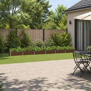 Povišeni vrtni krevet Crna 480 x 40 x 24 cm - 480 x 40 x 24 cm Crna