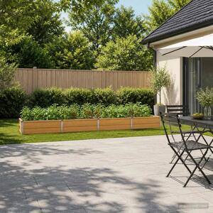 Povišeni vrtni krevet Prirodna 320 x 40 x 24 cm - 320 x 40 x 24 cm Prirodna