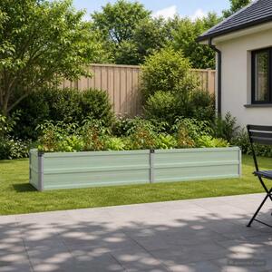 Povišeni vrtni krevet Pastelno zelena 160 x 40 x 24 cm - 160 x 40 x 24 cm Pastelno zelena