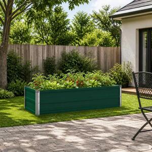 Povišeni vrtni krevet Zelena 100 x 40 x 24 cm - 100 x 40 x 24 cm Zelena