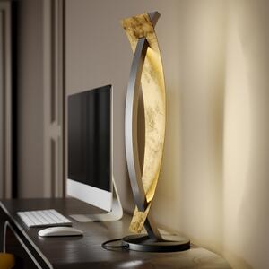 Lucande LED stolna lampa Marija, crna, prigušiva, 62 cm, prigušiva, Crno, Dnevni boravak/blagovaonica, Metal