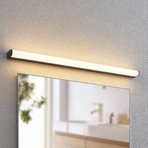 Lindby Ulisan LED kupaonska zidna svjetiljka, okrugla, 88,8 cm, Crno, kupaonica, Metal