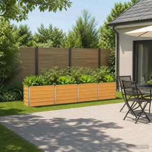 Povišeni vrtni krevet Prirodna 320 x 40 x 55 cm - 320 x 40 x 55 cm Prirodna