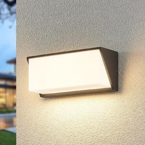 Lindby LED vanjska zidna svjetiljka Malim, 25 cm, antracit, IP65, Crno, Metal