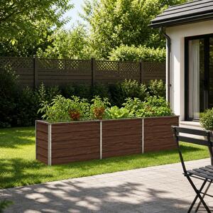 Povišeni vrtni krevet Crna 240 x 40 x 55 cm - 240 x 40 x 55 cm Crna