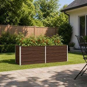 Povišeni vrtni krevet Crna 160 x 40 x 55 cm - 160 x 40 x 55 cm Crna