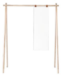 Stalak-vješalica od borovine s ogledalom Karup Design Hongi Natural