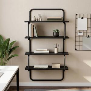 Polica sa 4 nivoa Crni hrast 40 x 24 5 x 104 cm - Crni hrast 40 cm 4 razine