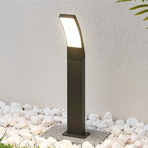 Lindby LED putna svjetiljka Ilvita, 60 cm, antracit, metal, IP54, Crno, Aluminij