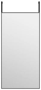 VidaXL Ogledalo za vrata crno 40 x 80 cm od stakla i aluminija