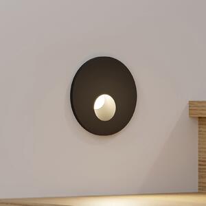 Arcchio LED ugradna svjetiljka Vexi, Ø 7,5 cm, crna, aluminij, CCT, prigušiva, Crno, Dnevni boravak/blagovaonica, Aluminij, Okrugla ugradna svjetla