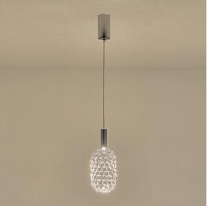 LED Luster na sajli PERFORATO LED/6,3W/230V 3000K sjajni krom pr. 13 cm
