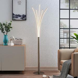 Lindby Višekraka LED podna lampa Boba, Metalik, Dnevni boravak/blagovaonica, Aluminij