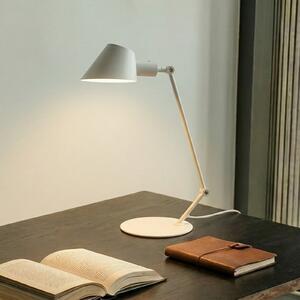 Lindby stolna lampa Corali, bijela, metal, visina 64cm, Bijela, Dnevni boravak/blagovaonica, Metal