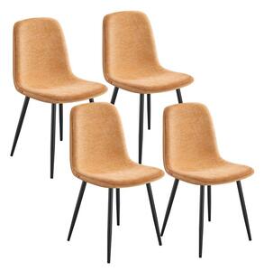 Set blagovaonskih stolica od 4 komada - karamela