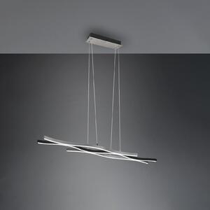 Trio Lighting Blaze LED visilica, CCT, prigušiva, aluminij, prigušiva, Metalik, Dnevni boravak/blagovaonica, Metal
