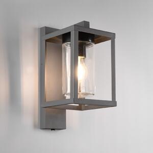 Trio Lighting Lunga vanjska zidna svjetiljka sa senzorom za sumrak, Crno, Metal