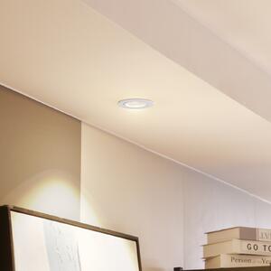 Arcchio Archio LED downlight Zarik, bijela, 2.700K, prigušiva, Bijela, Dnevni boravak/blagovaonica, Aluminij