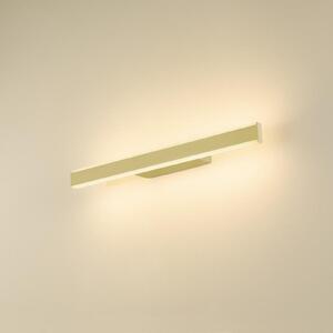 SLV LED zidna svjetiljka za kupaonicu One Linear, 52 cm, boje mesinga, prigušiva, Zlato / mjed, kupaonica, Aluminij