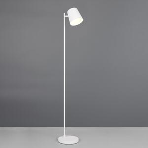 Reality Leuchten LED podna lampa na baterije Blake, mat bijela, metalna, prigušljiva, prigušiva, Bijela, Dnevni boravak/blagovaonica, Metal
