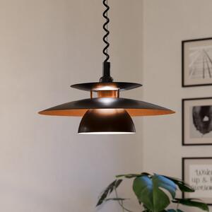 EGLO Brenda - viseća lampa podesive visine, prigušiva, Crno, Dnevni boravak/blagovaonica, Metal