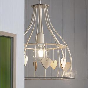 ONLI - Luster na sajli LEONILDE 1xE27/15W/230V bež