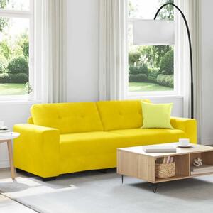 Sofa za 3 osobe Žuta 220 cm Baršun - Žuta 220 cm