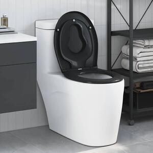 WC daska Crna 47 x 37 x 4 cm Duroplast - Crna