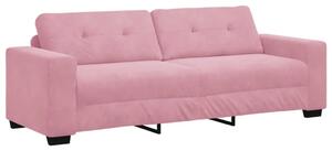 Sofa za 3 osobe Ružičasta 220 cm Baršun - Ružičasta 220 cm